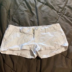 White Jean shorts